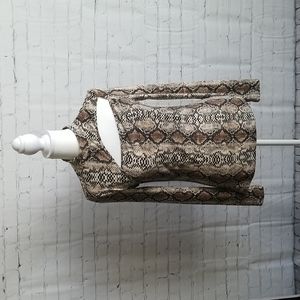 Long Sleeve Snake Skin Top